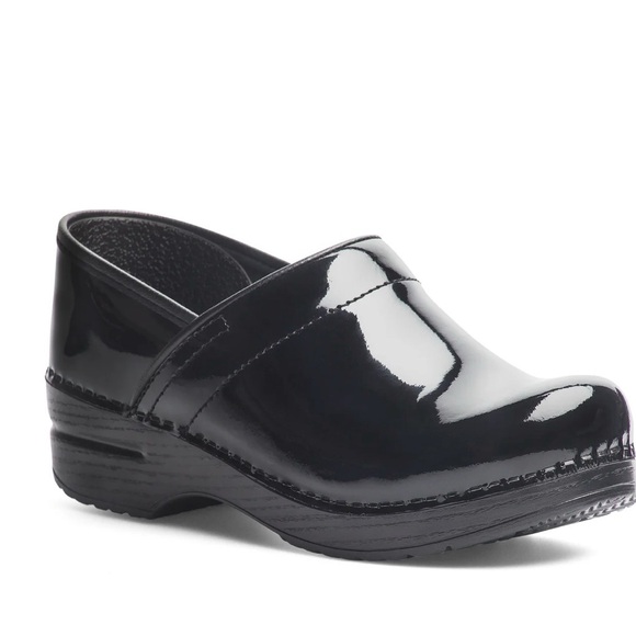 Dansko Shoes - Dansko Professional Black Patent Slip-On Clog